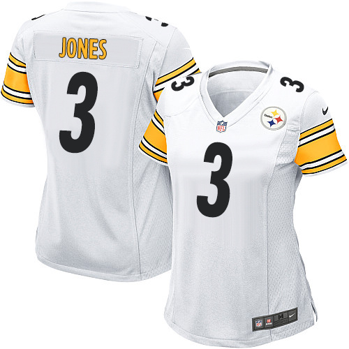 Women's Game Landry Jones Nike Jersey White Road - #3 NFL Pittsburgh Steelers